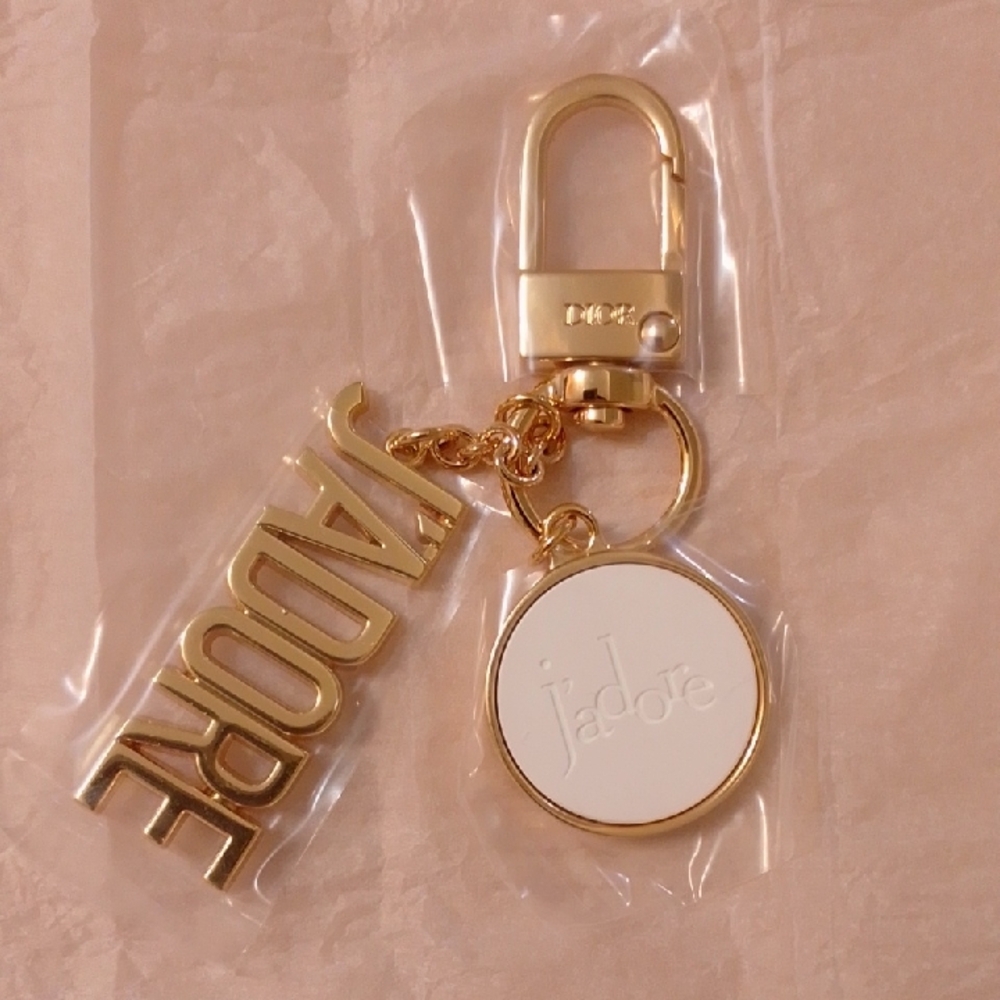 Dior J'adore Bag Charm Scent Diffuser Stone Gold Keychain
